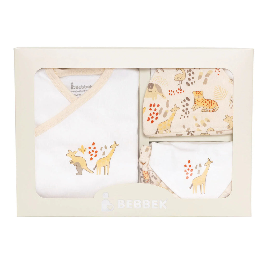 Bebbek Baby Girl 5 Pcs Newborn Starter Set - Ecru