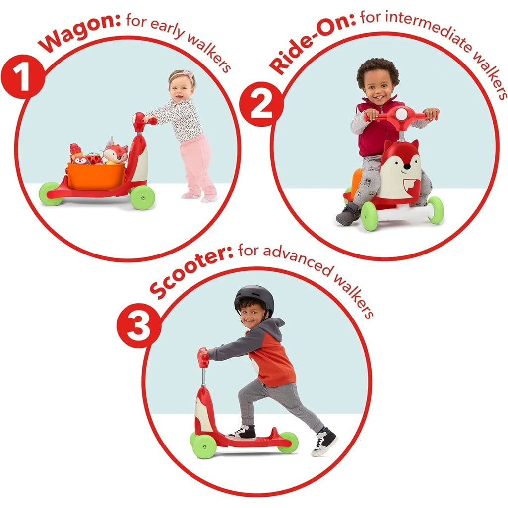 Skip Hop Zoo 3-In-1 Ride On - Fox