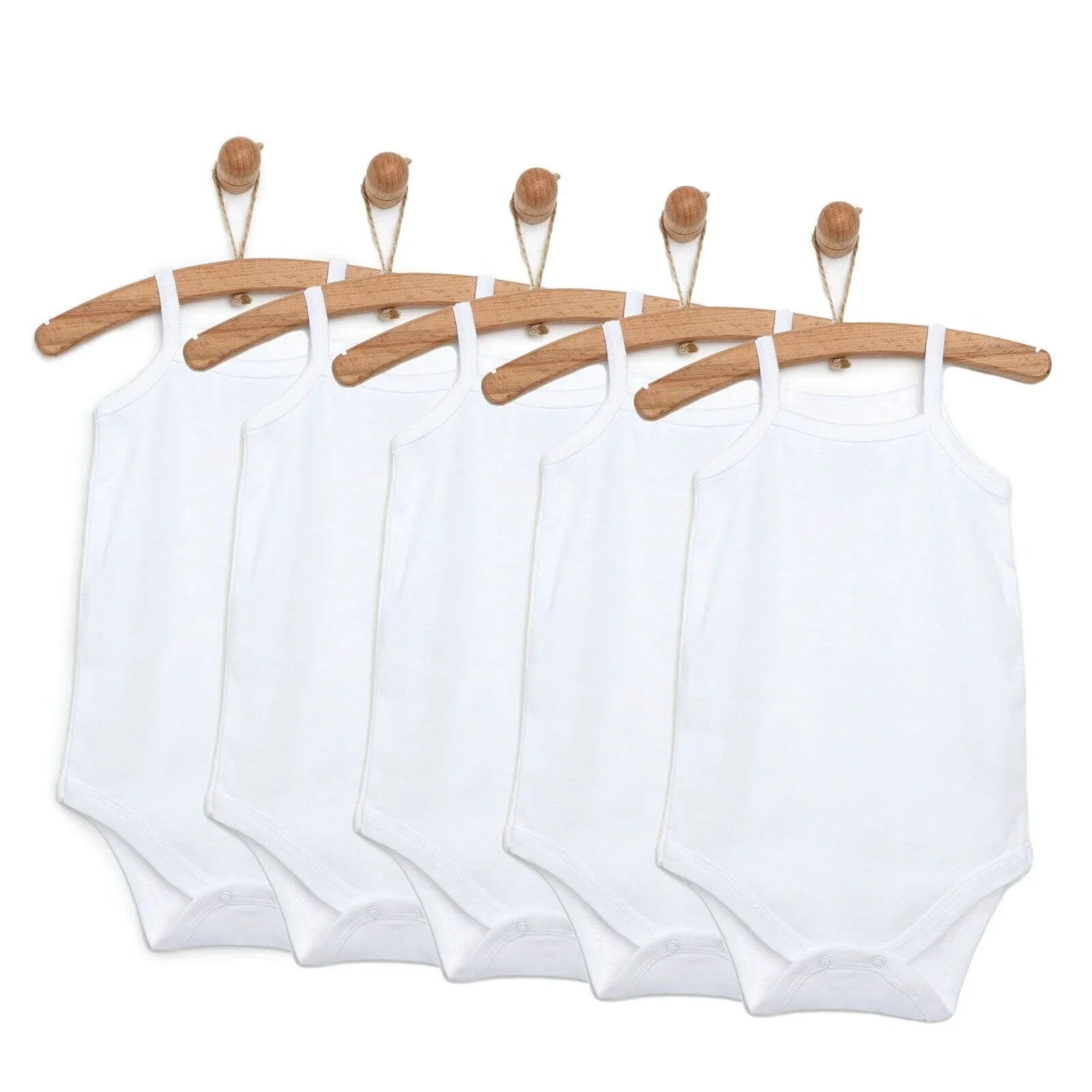 HelloBaby Unisex Strappy Bodysuit 5 pcs