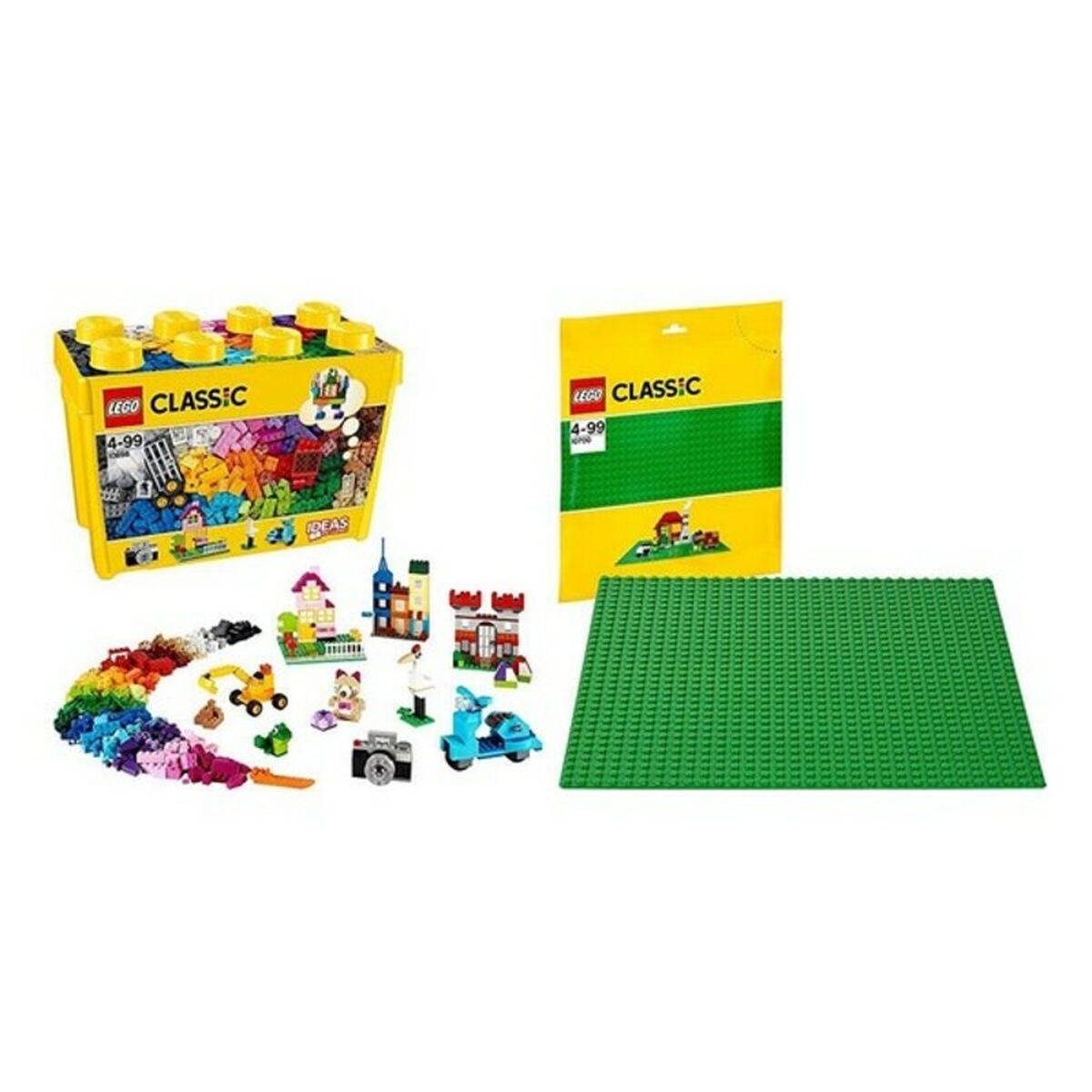 Playset Brick Box Lego Classic 10698 (790 pcs) with colorful bricks and building accessories.