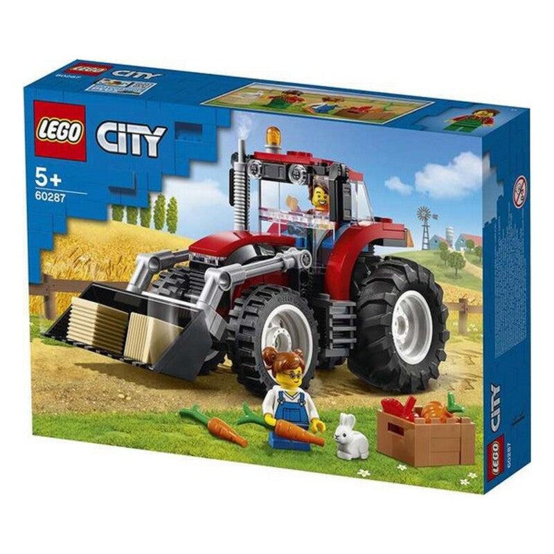 Playset City Great Vehicles Tractor Lego 60287 (148 pcs) packaging featuring tractor, farmer and farm elements.
