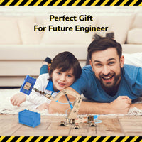 Tegan STEAM DIY Smartivity Craen Hydrolig Adeilada-Dy-Hun