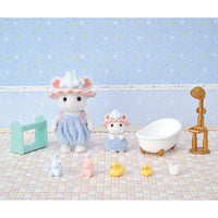 Sylvanian Families Bath Time Bubble Siblings Playset for Ages 3 and Up
