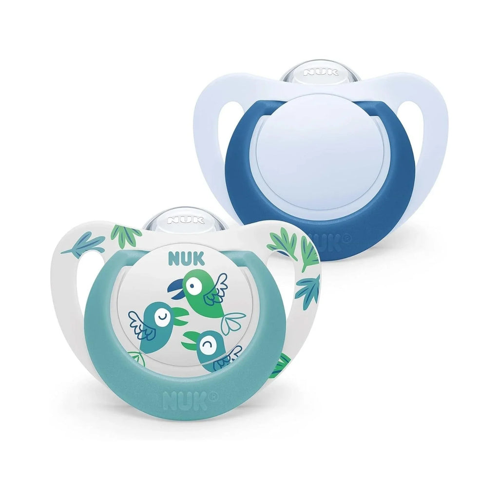 NUK Star Soother 18-36 months Pack of 2 - Blue
