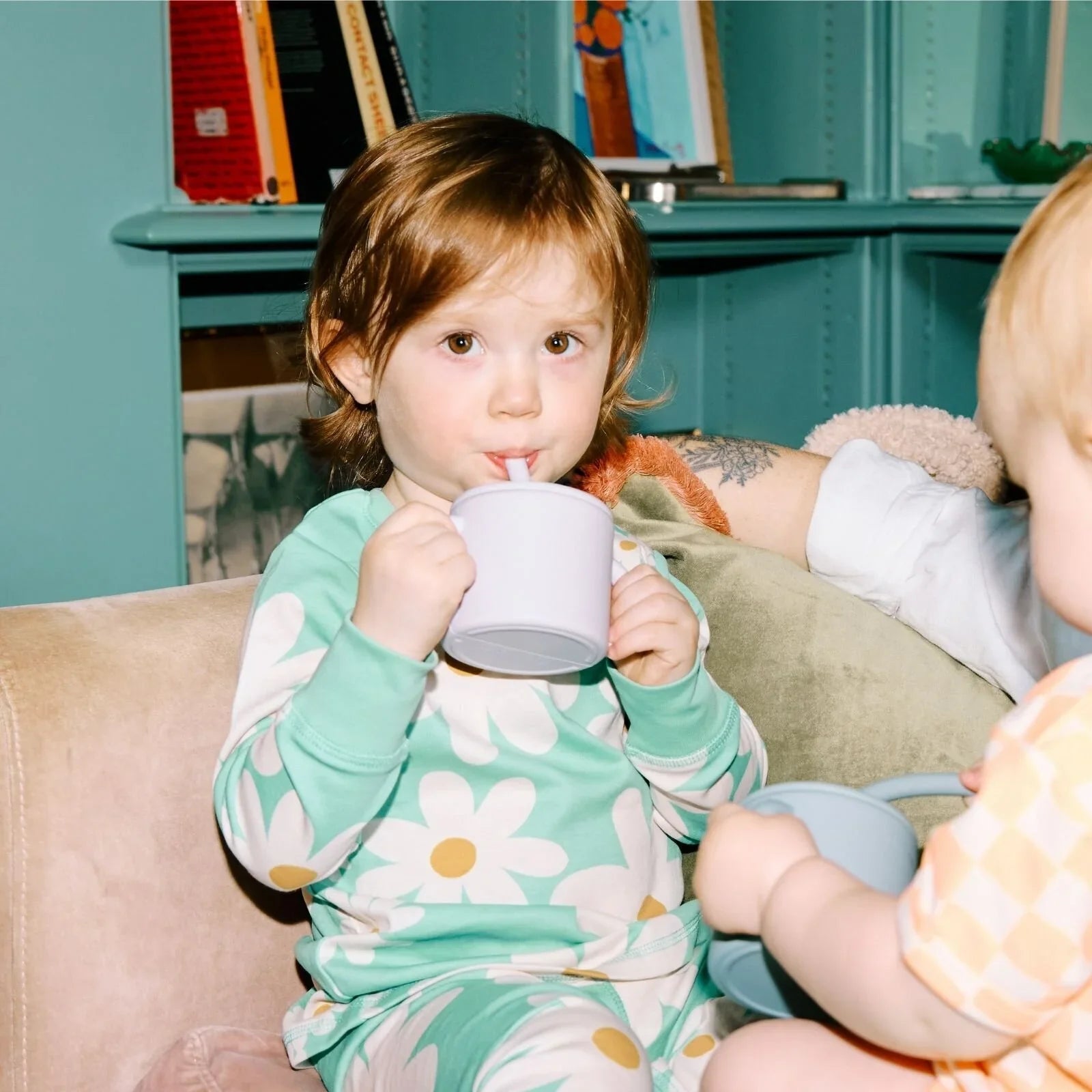 Pippeta Silicone Cup with Straw - Sea Salt