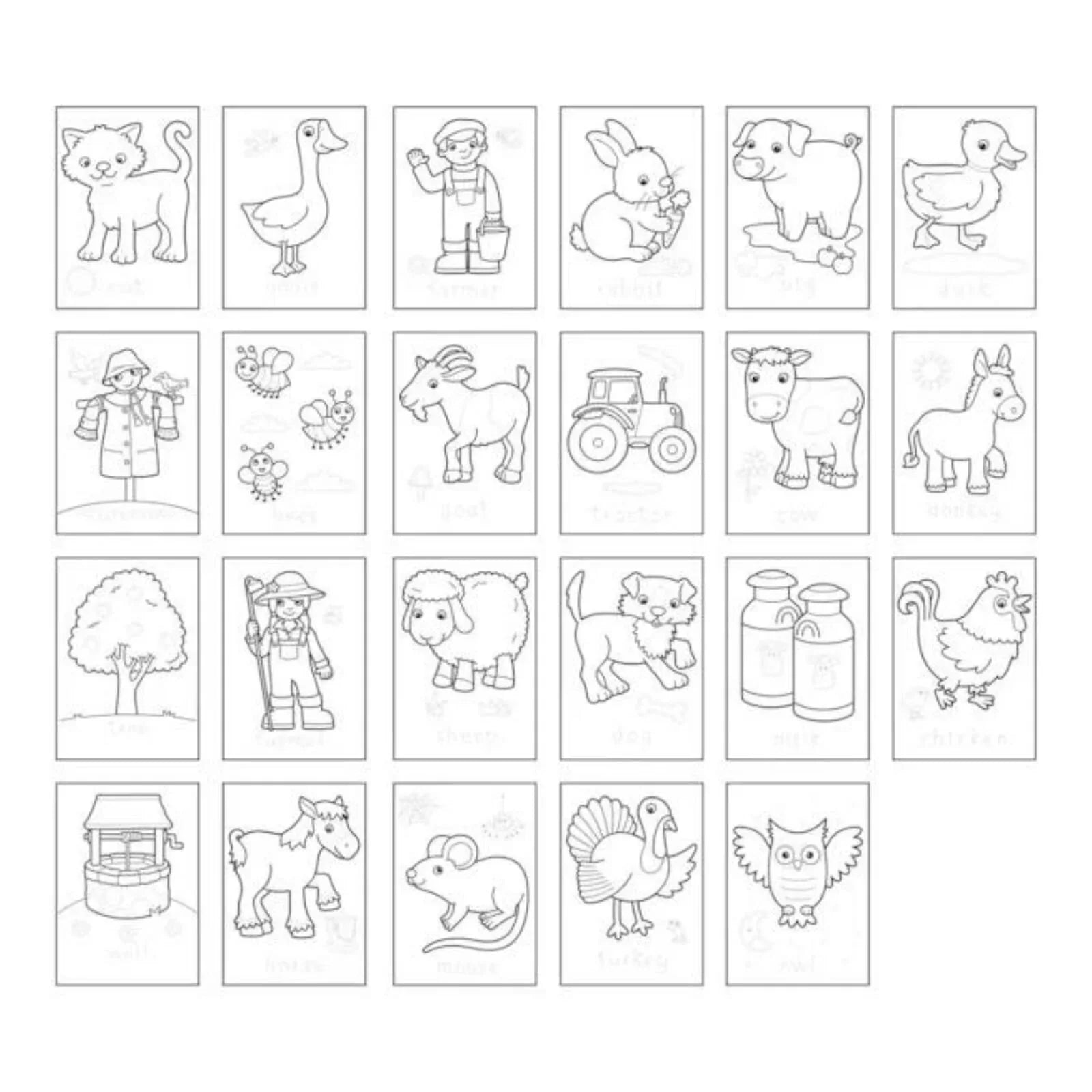 Orchard Toys Farmyard Colouring Book