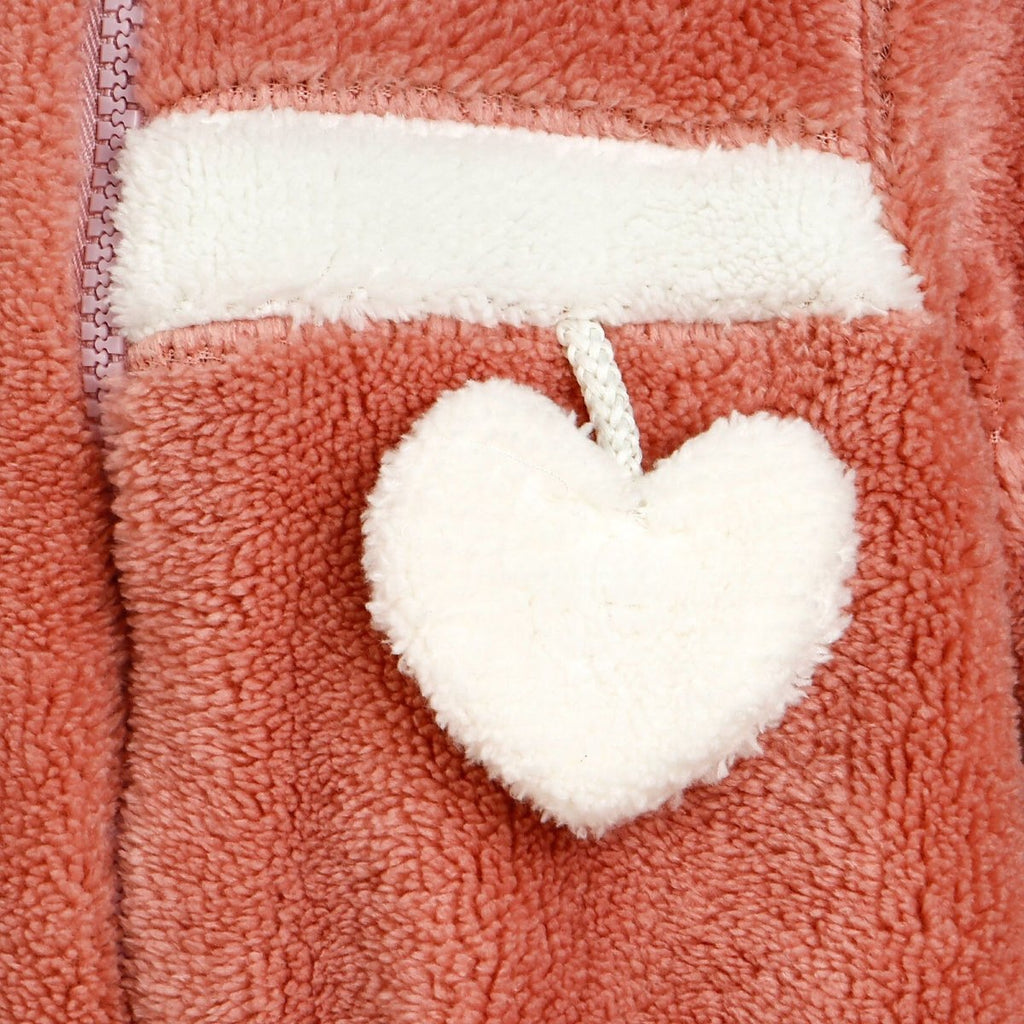 Midimod Newborn Welsoft Jumpsuit - Light Rose