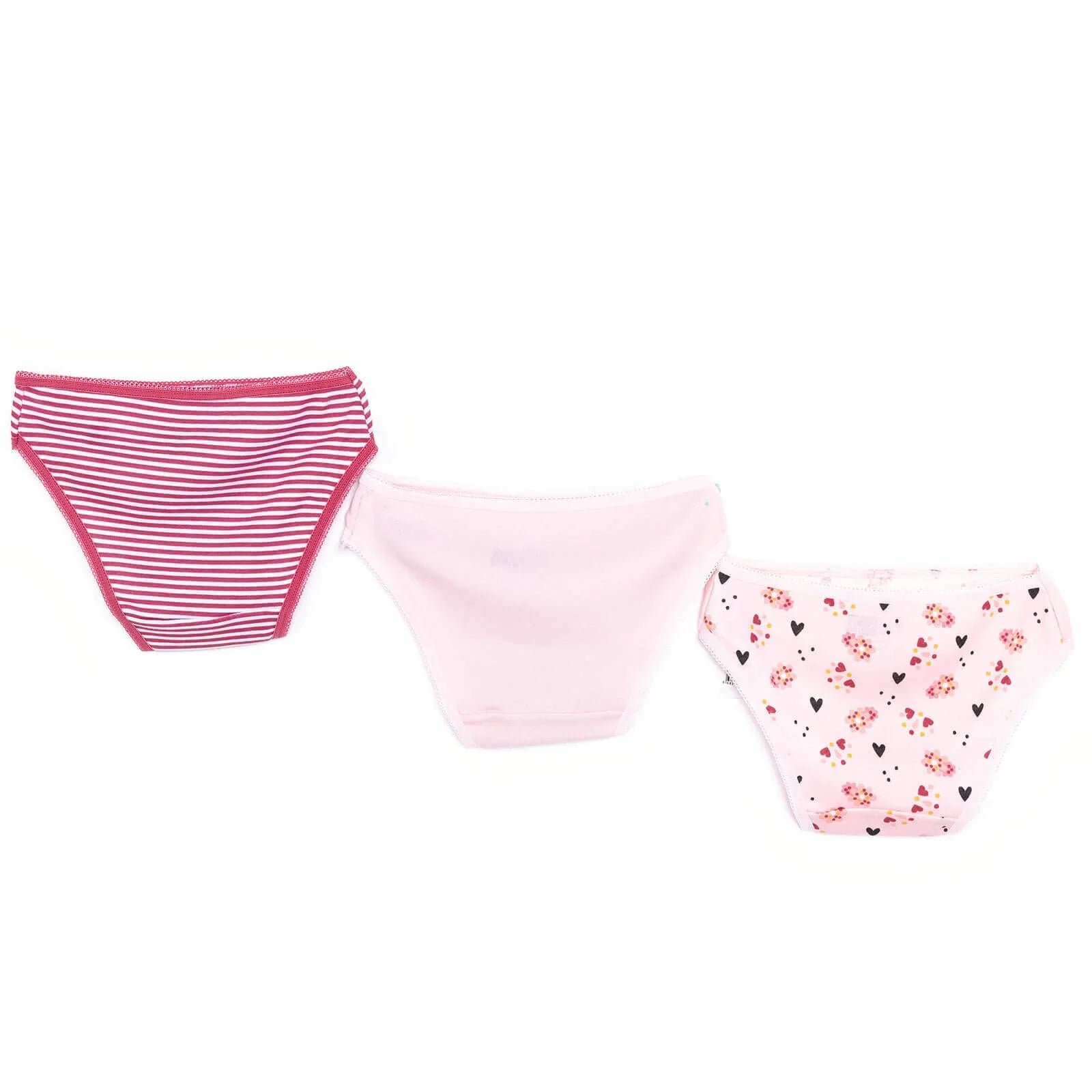 HelloBaby Baby Girl Underwear 3 pcs - Pink
