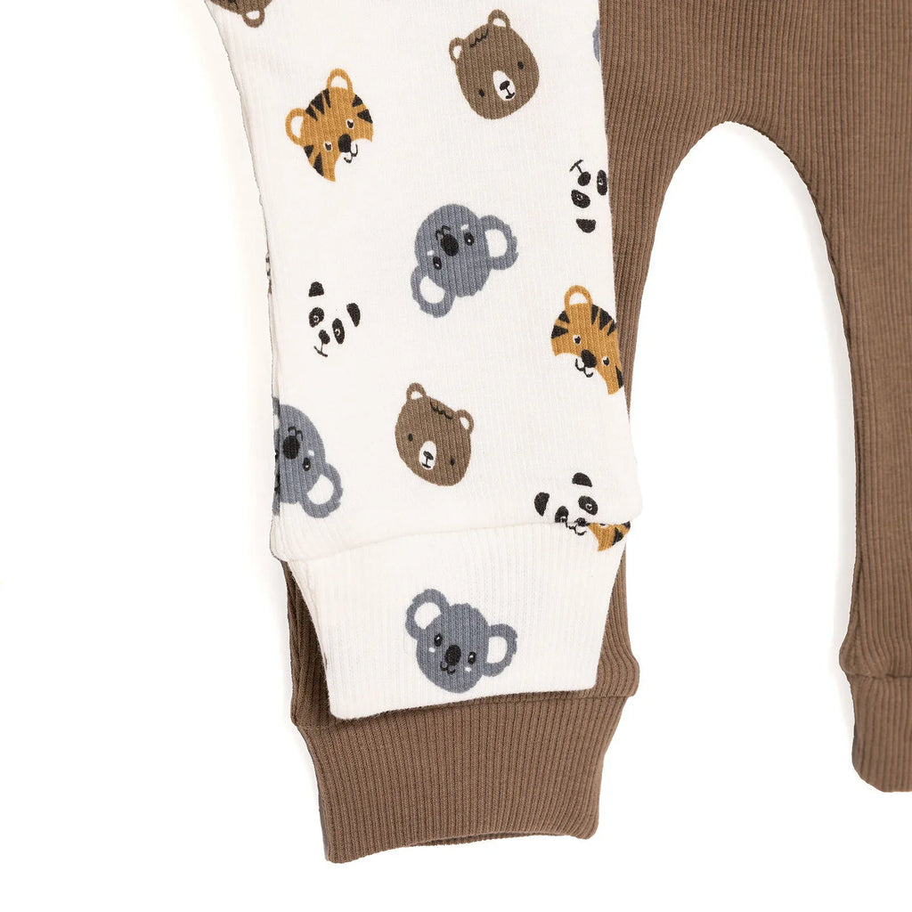 HelloBaby Boy 2 Piece Footles Bottom - Light Brown