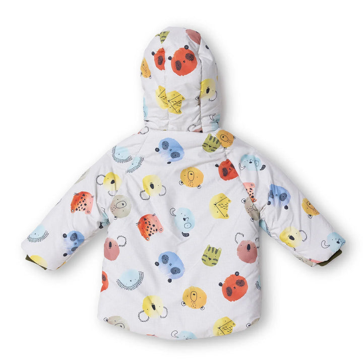 Midimod Coat - Ecru Printed