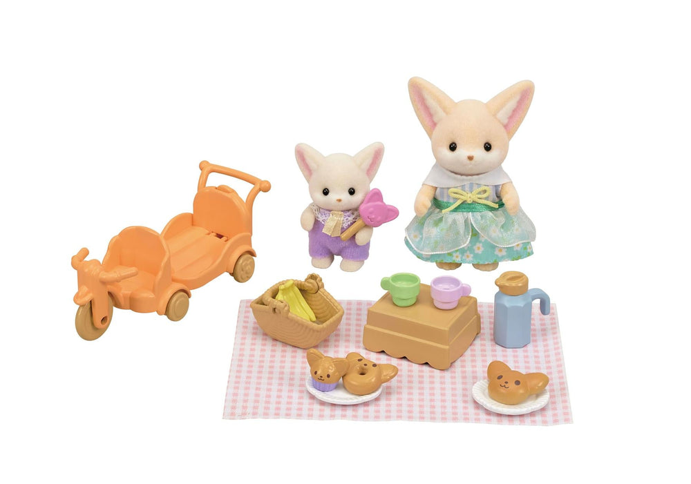 Sylvanian Families Sunny Picnic Set Fennec Fox Sister & Baby Ages 3+