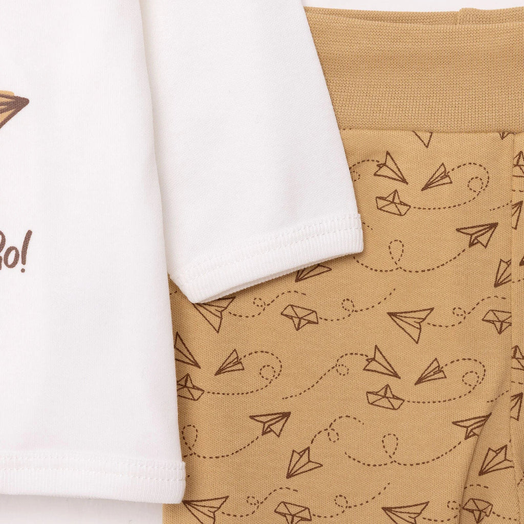 HelloBaby Boy 5 Piece Newborn Set - Beige