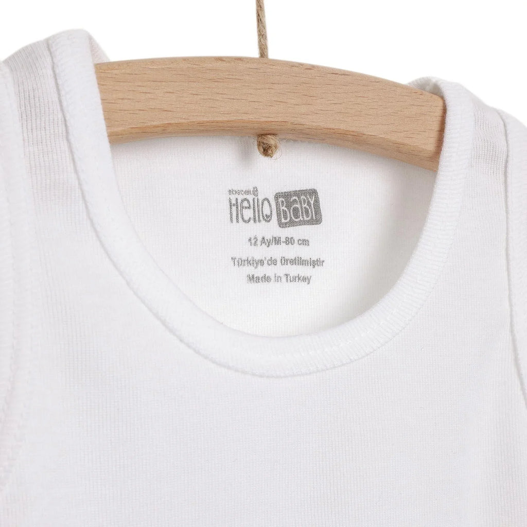 HelloBaby Boy 2-Pack Tanks - White
