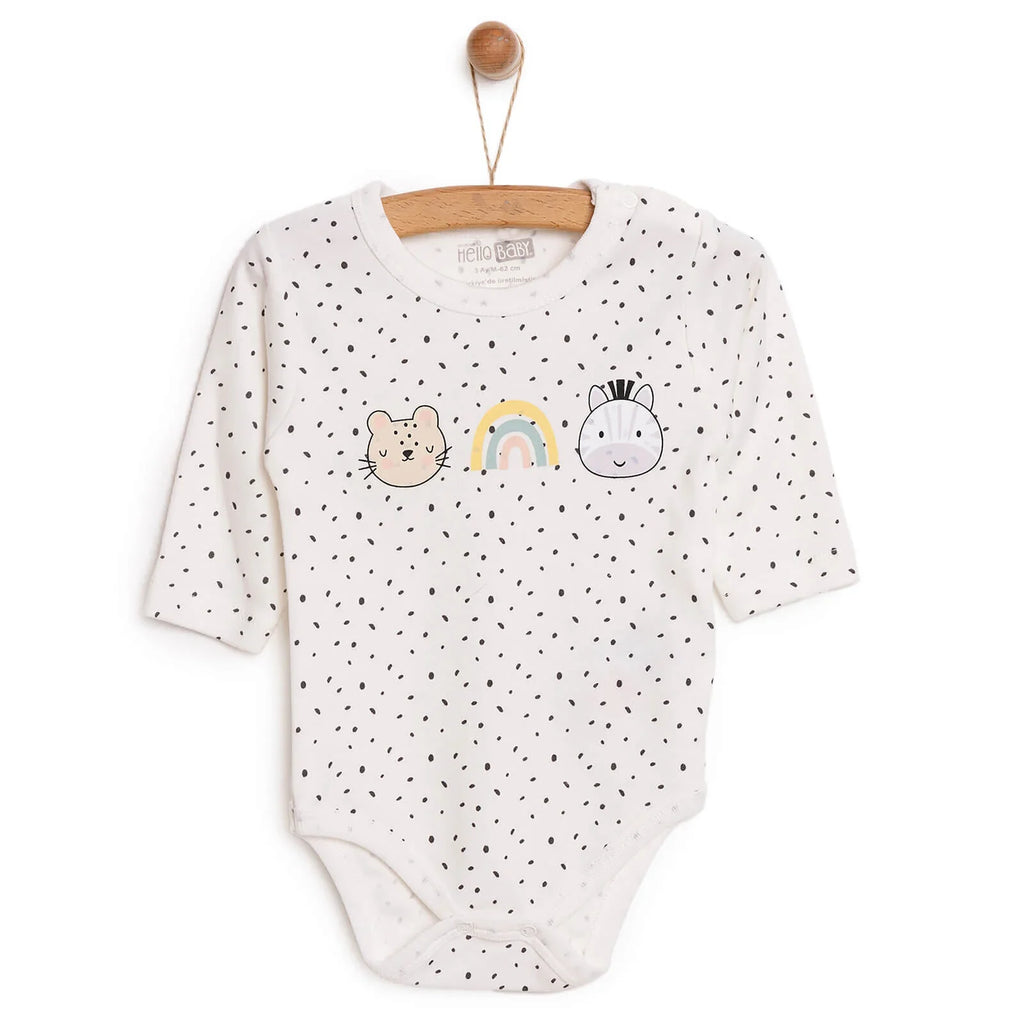 HelloBaby Baby Girl Long Sleeve Body - Ecru