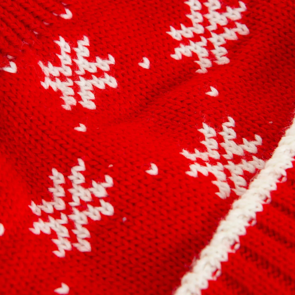 Little Plane Unisex Christmas Beanie - Red