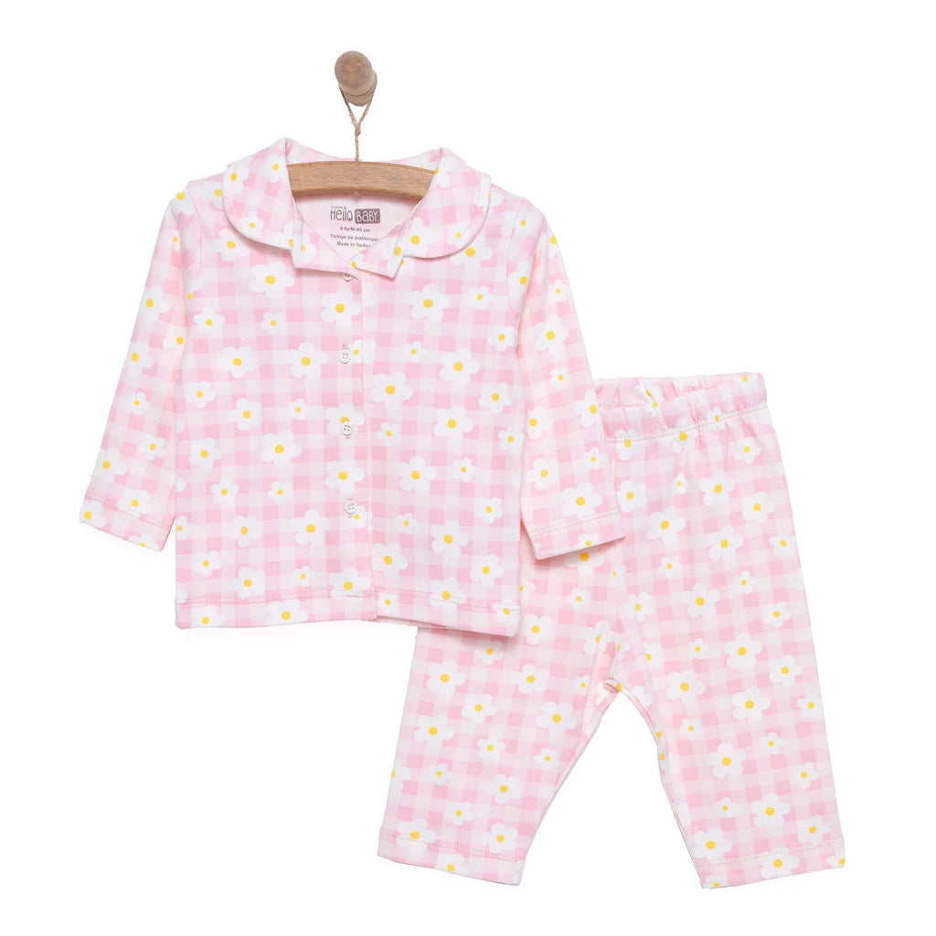 HelloBaby Girl Long Sleeve Pyjamas Set - Light Pink