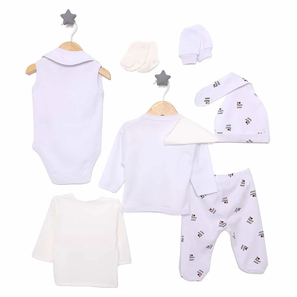 HelloBaby Girl 10 piece Newborn Set - Ecru