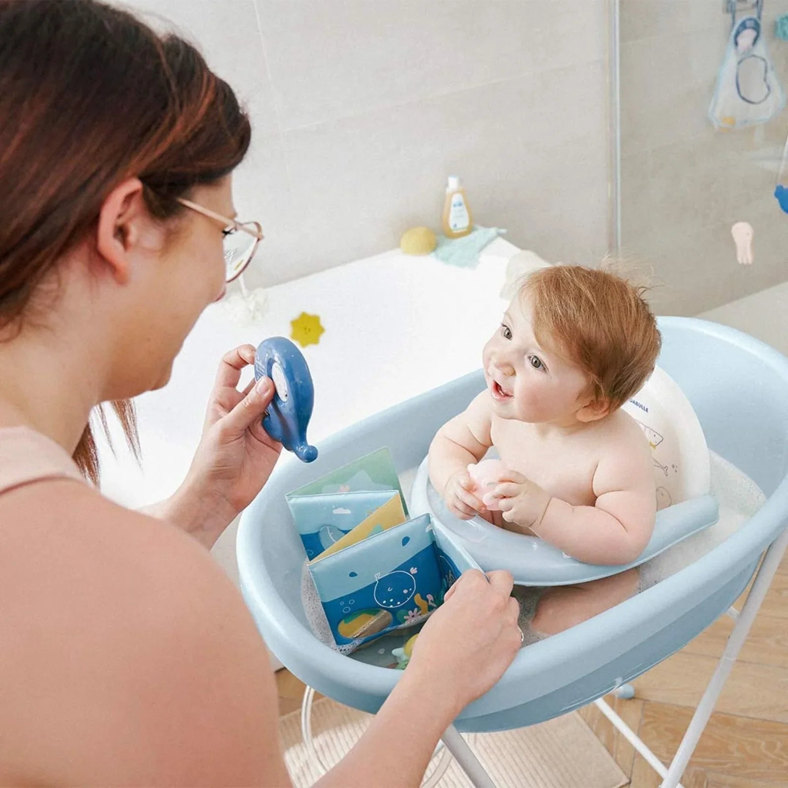 Badabulle Whale Baby & Toddler Bath Tub