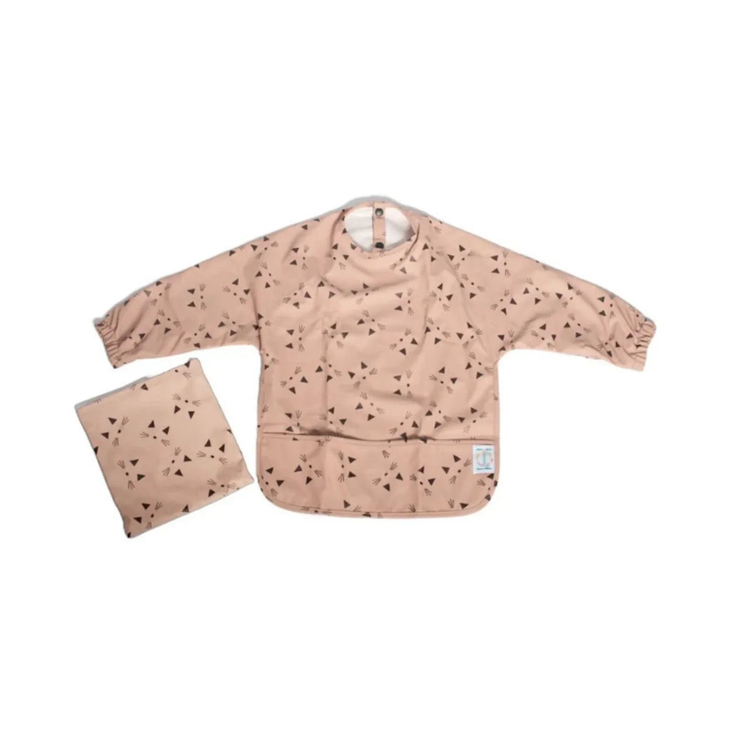 BLW Essentials Waterproof Long Sleeved Coverall Bib - Pink