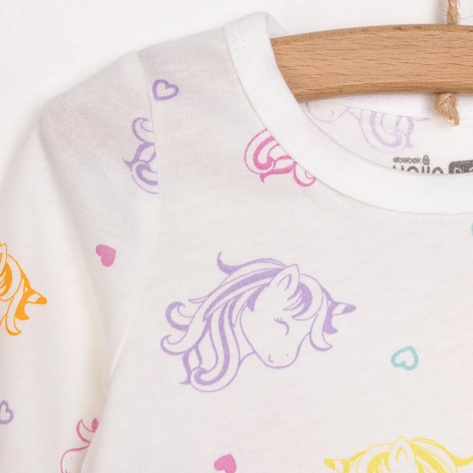 HelloBaby Baby Girl Long Sleeve Pyjamas Set - Ecru