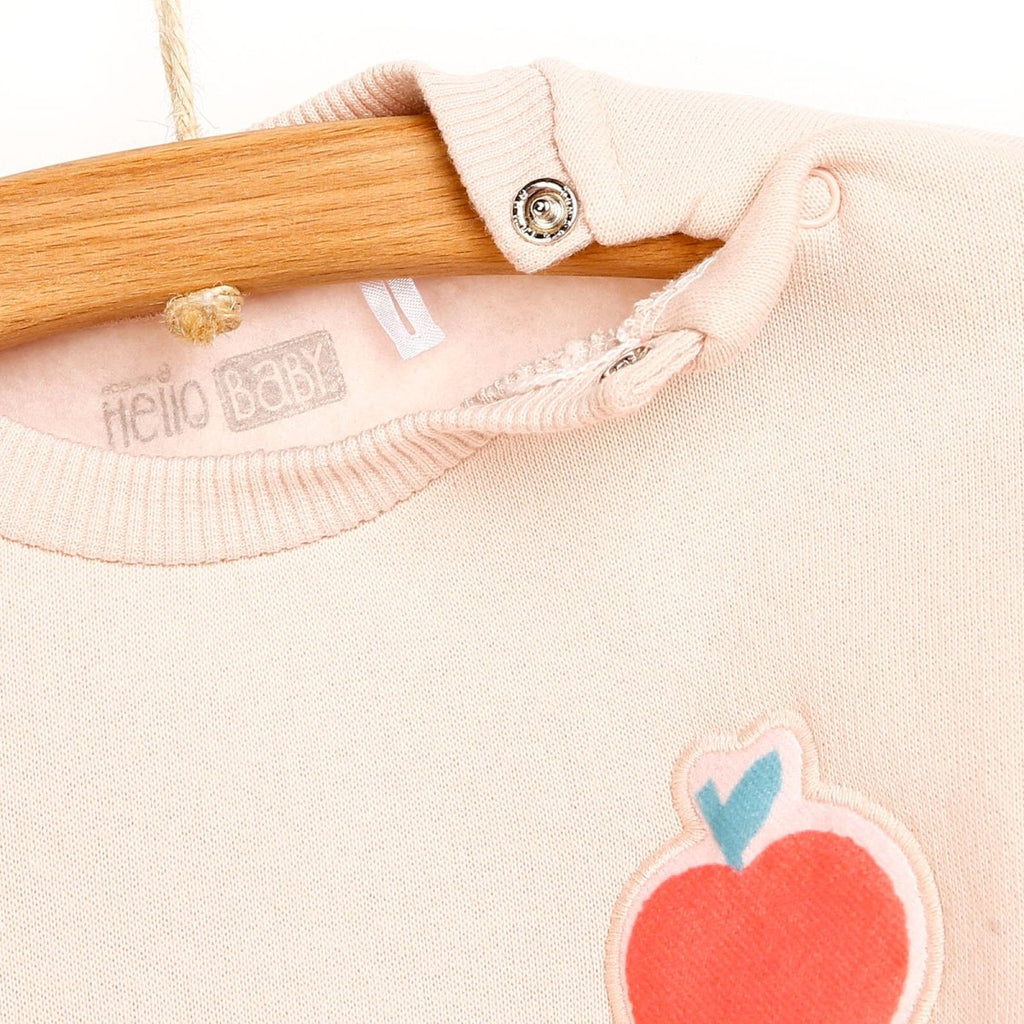 HelloBaby Sweatshirt- Footless Bottom - Pink