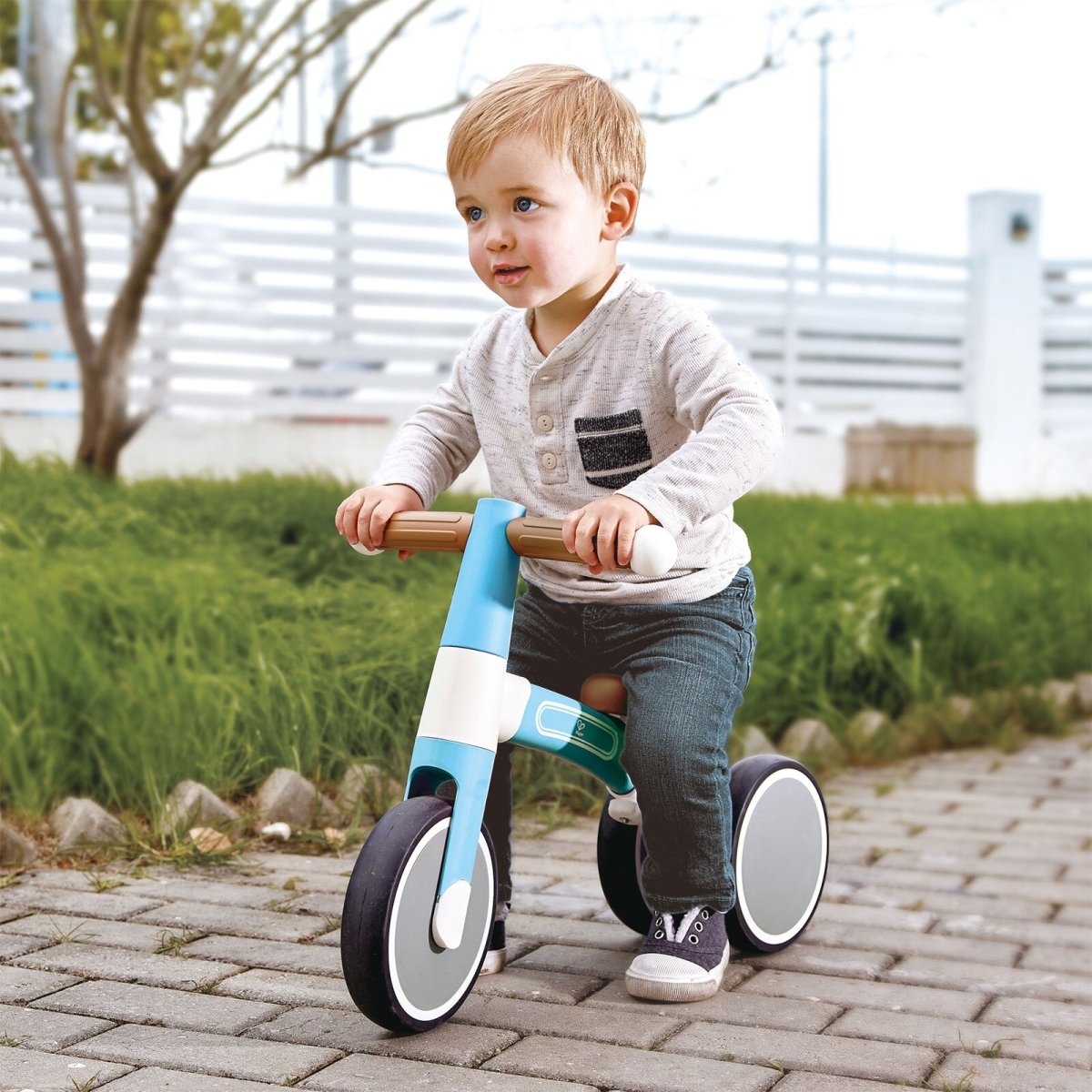 Hape First Ride Toddler Balance Bike, Blue