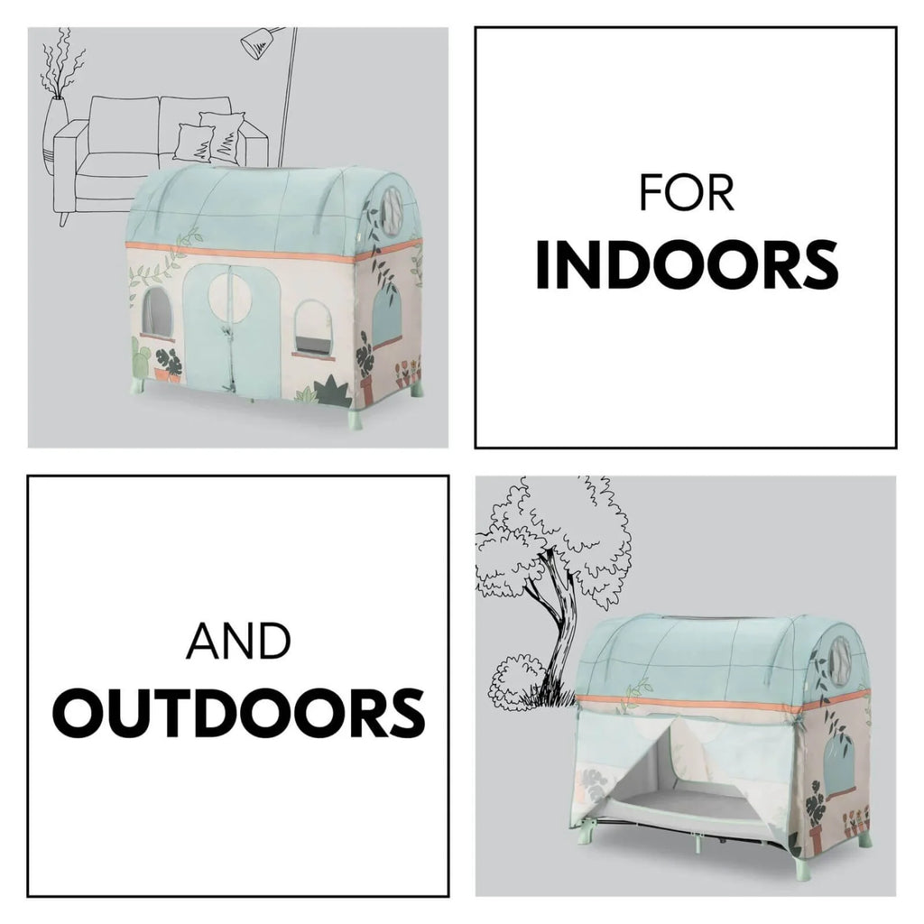 Hauck Travel Cot Cover - Plants