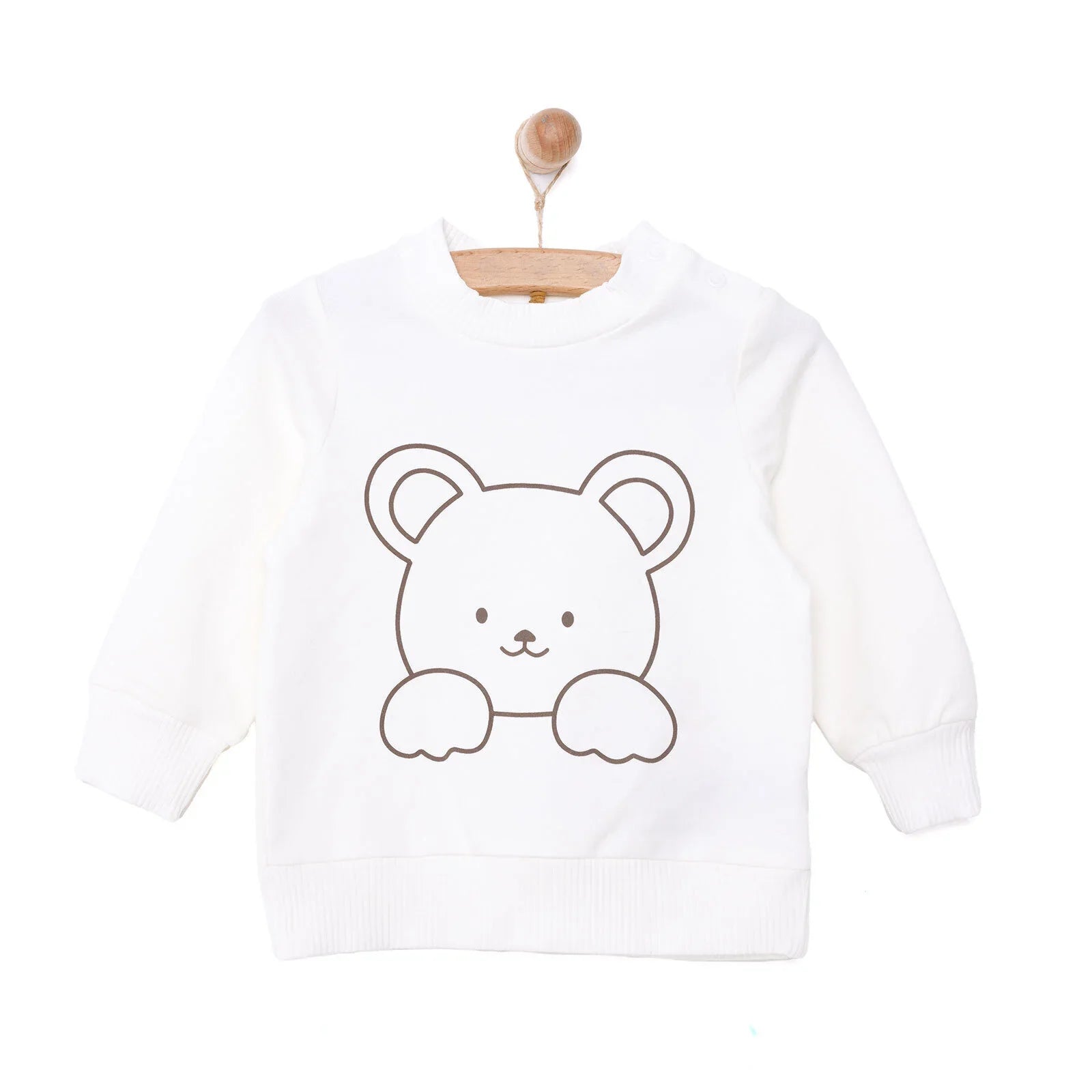 HelloBaby Newborn Girl  Cat Printed Sweatshirt
