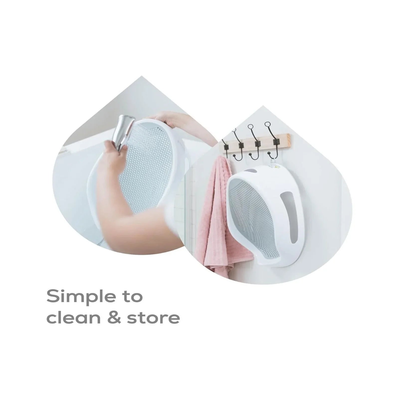 Angelcare Soft Touch Baby Bath Support - Grey