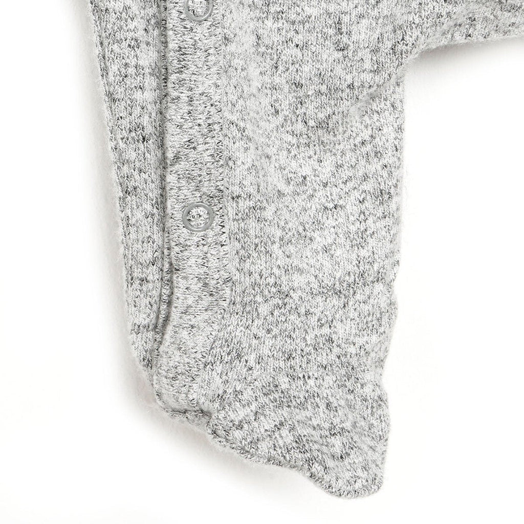 For My Baby Newborn Wild Footed Jumpsuit - Grey Melange