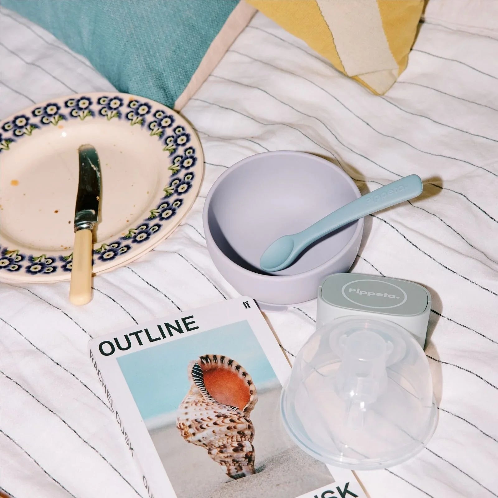 Pippeta Silicone Suction Bowl - Ash Rose