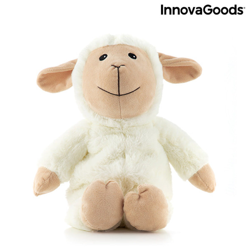 Sheep Soft Toy with Warming and Cooling Effect Wooly InnovaGoods cuddly plush for kids' comfort and fun.
