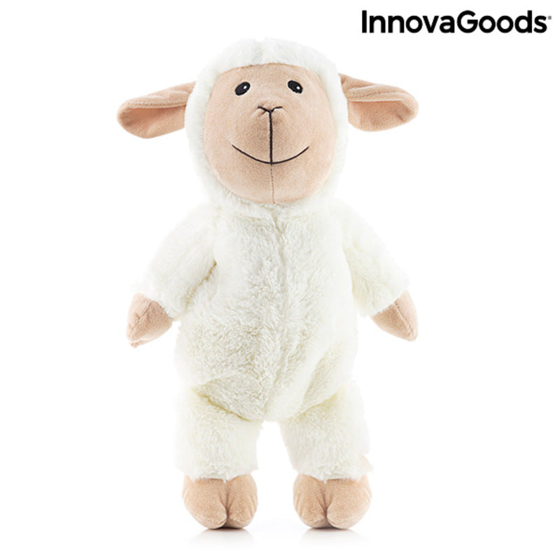 Sheep Soft Toy with Warming and Cooling Effect Wooly InnovaGoods in a plush, cuddly design for kids.