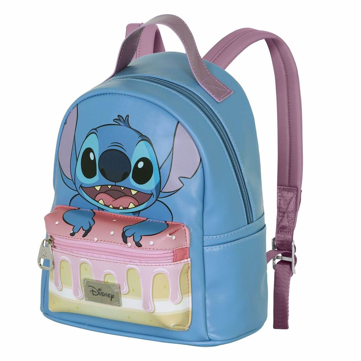 Casual Backpack Lilo & Stitch featuring Stitch character design and a vibrant blue color, ideal for casual use.