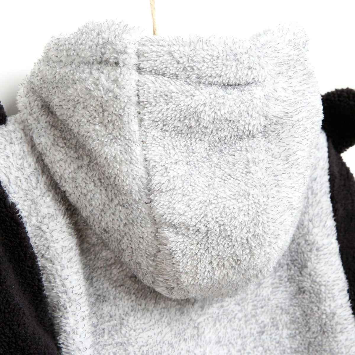 Midimod Newborn Cute Bears Welsoft Footed Jumpsuit - Grey