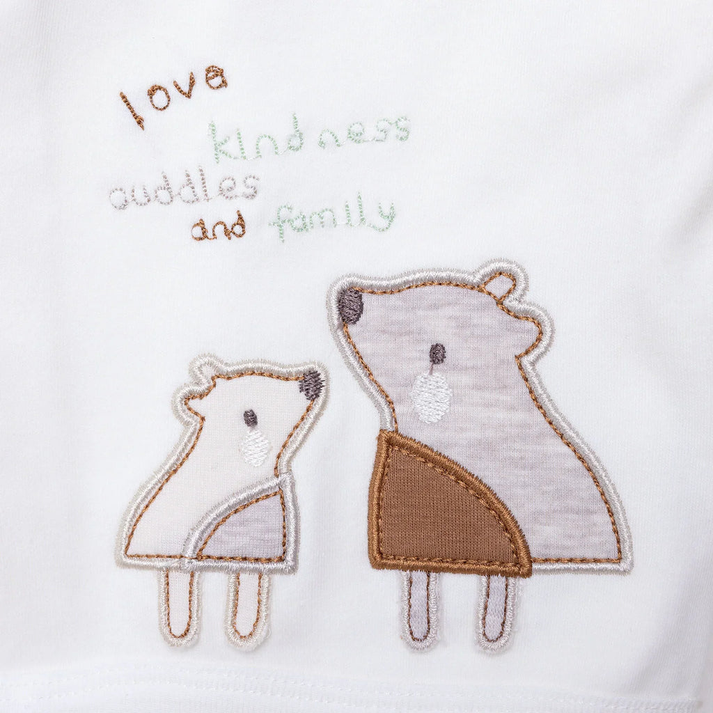 Aziz Bebe Suzene Embroidered 5 Piece Newborn Starter Set - Ecru