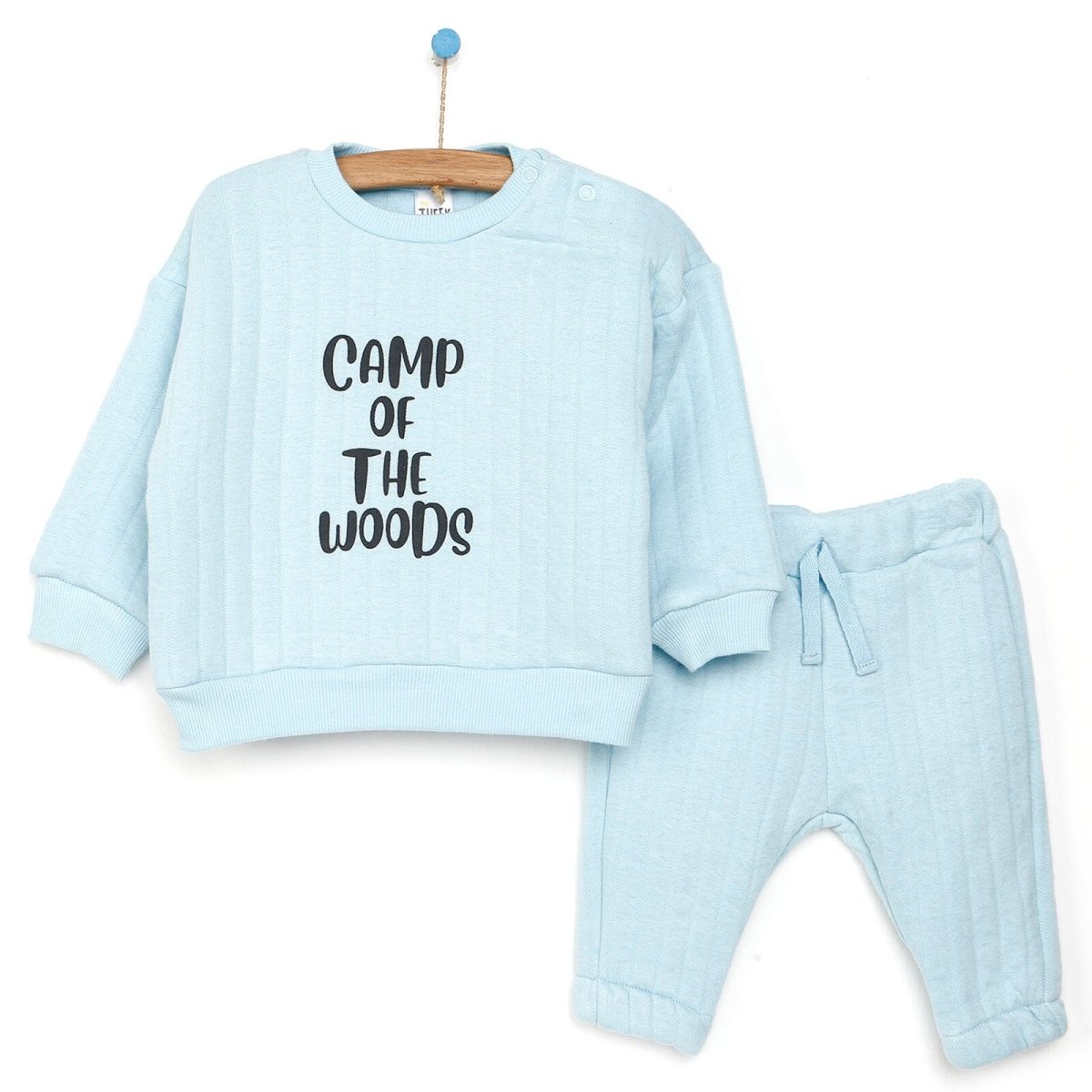 Tuffy Sweatshirt- Footless Bottom - Light Blue