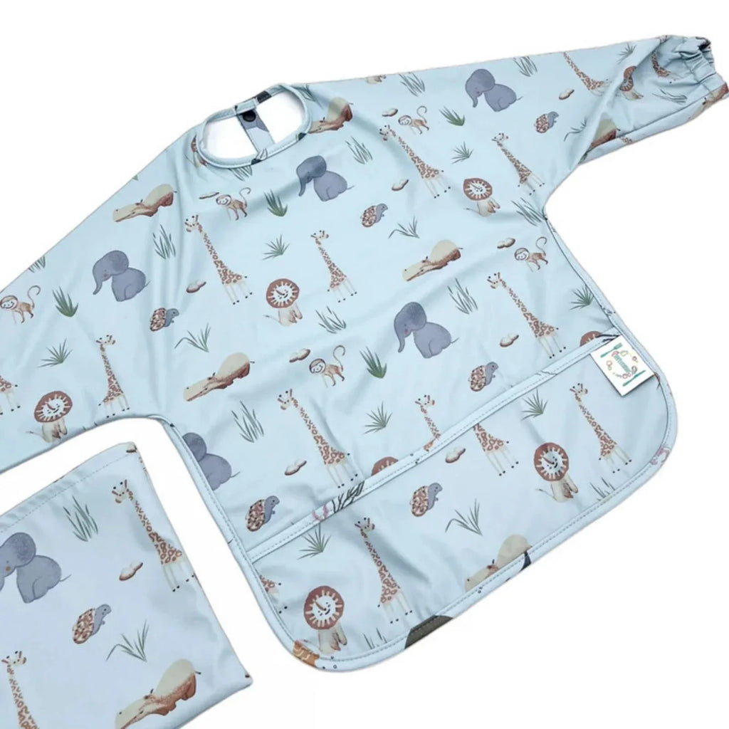 BLW Essentials Waterproof Long Sleeved Coverall Bib - Blue