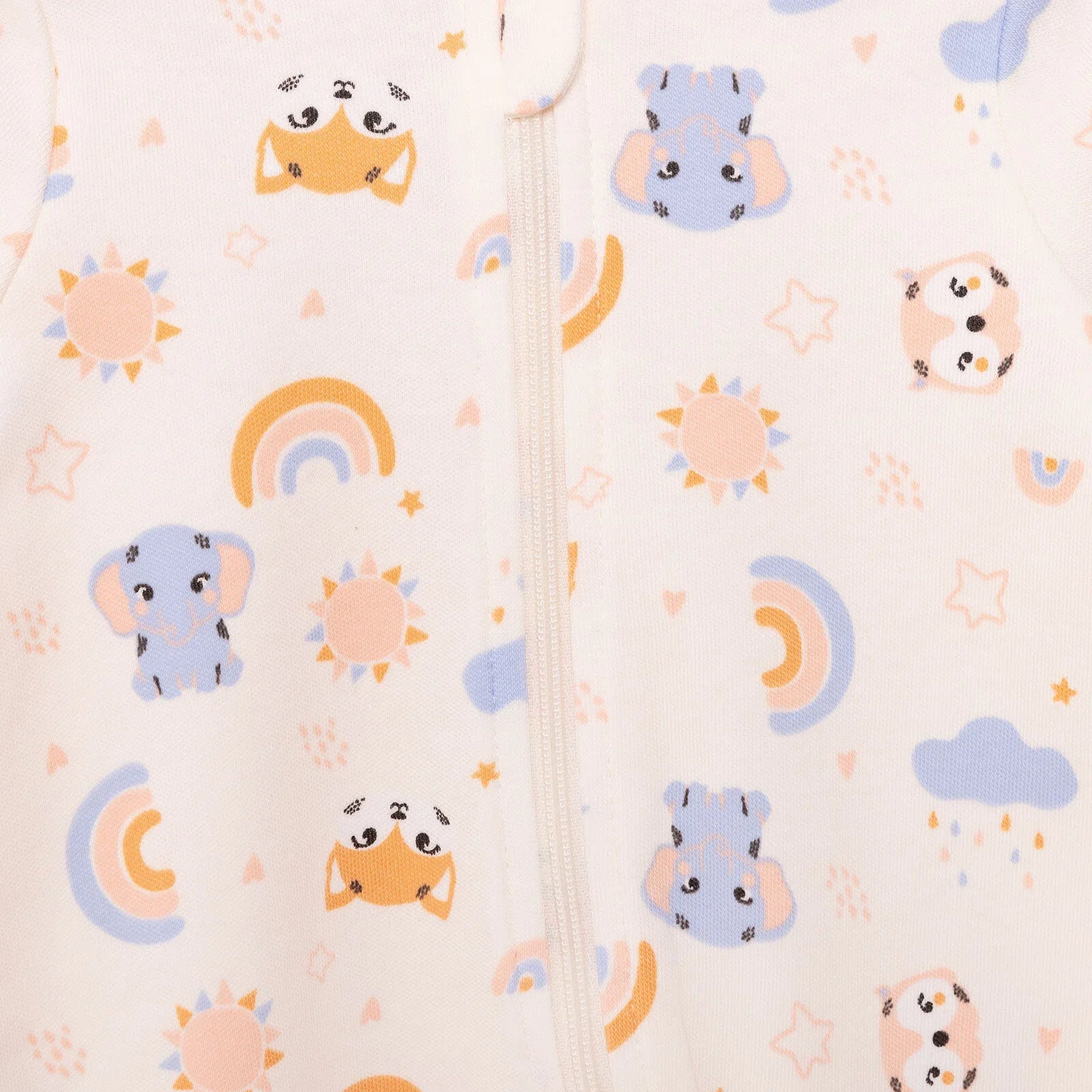 HelloBaby Newborn Girl Footed Jumpsuit - Beige