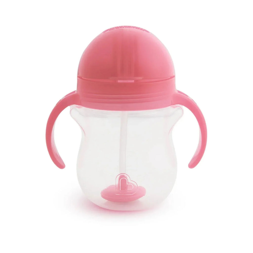 Munchkin Click Lock Tip & Sip Weighted Straw Cup Pink 207ml