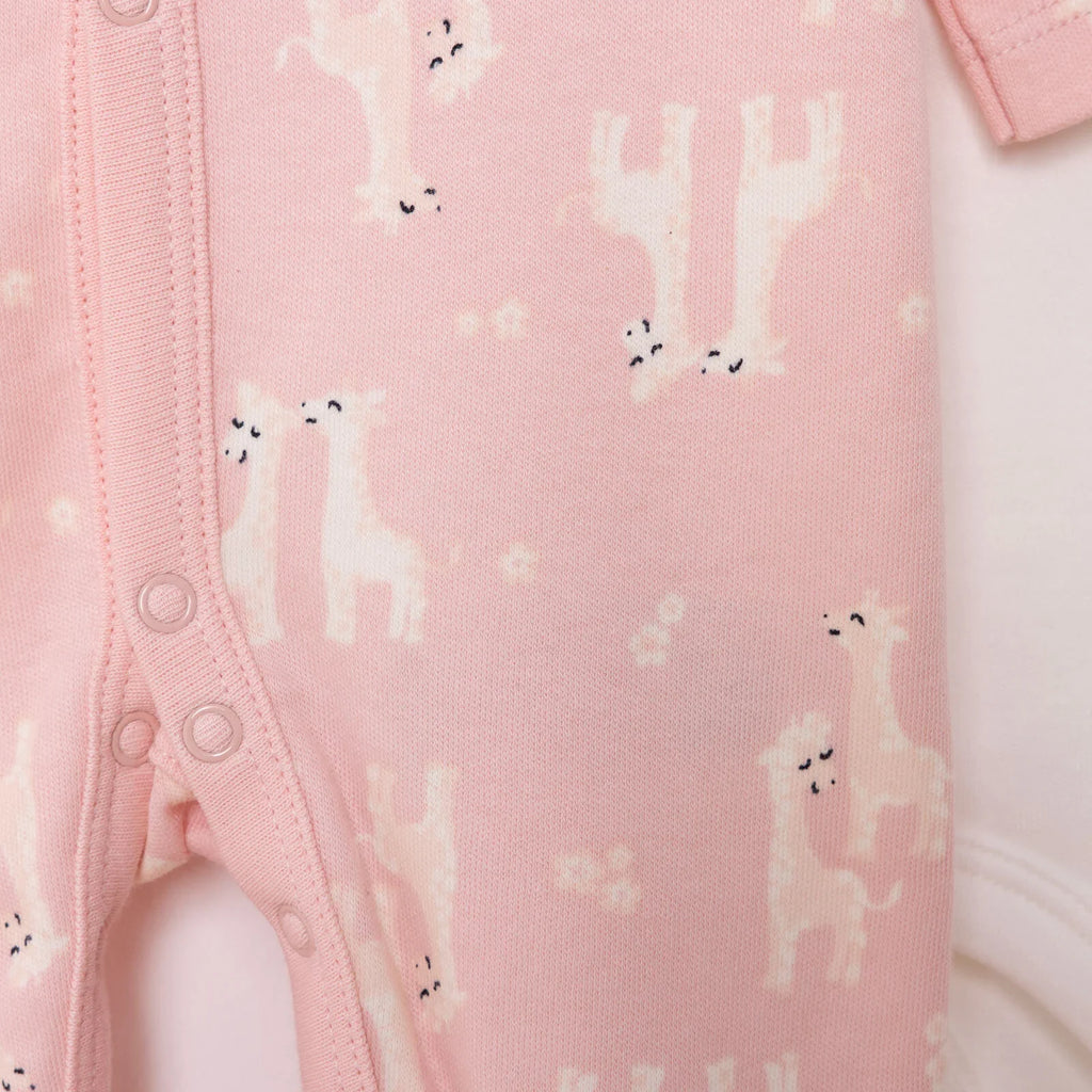 HelloBaby Baby Girl  Body-Jumpsuit-Hat - Salmon