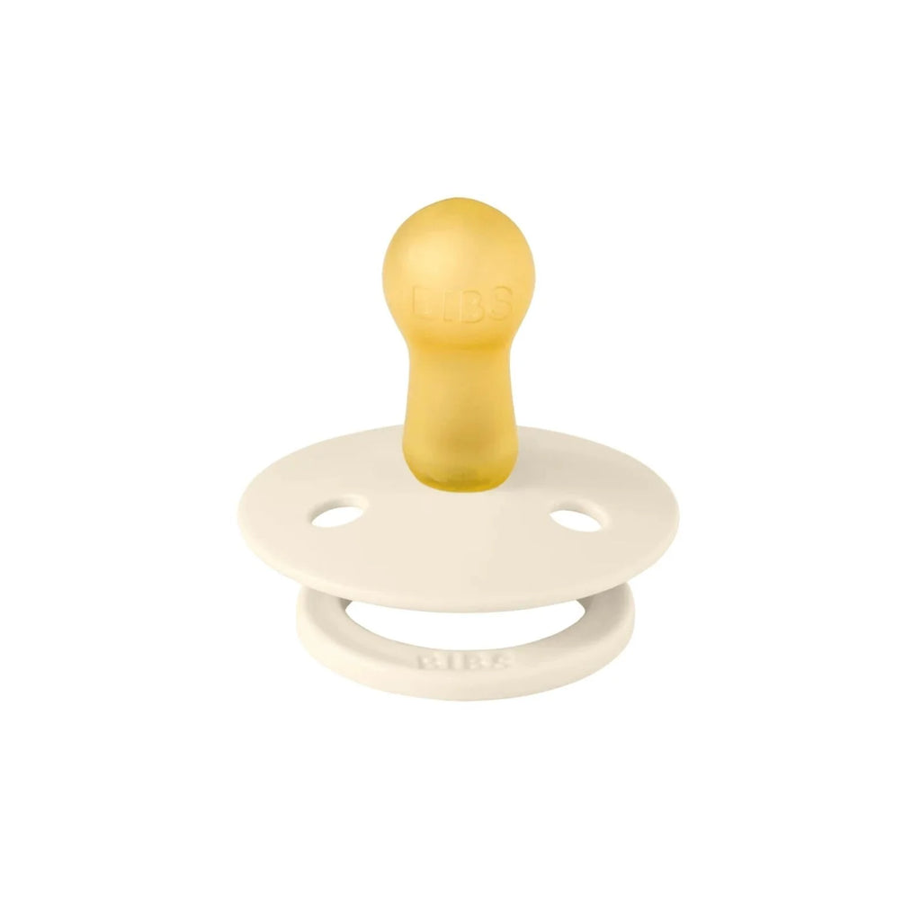 BIBS Pin Latex Soothers 0-6 months Pack of 2 - Ivory & Vanilla