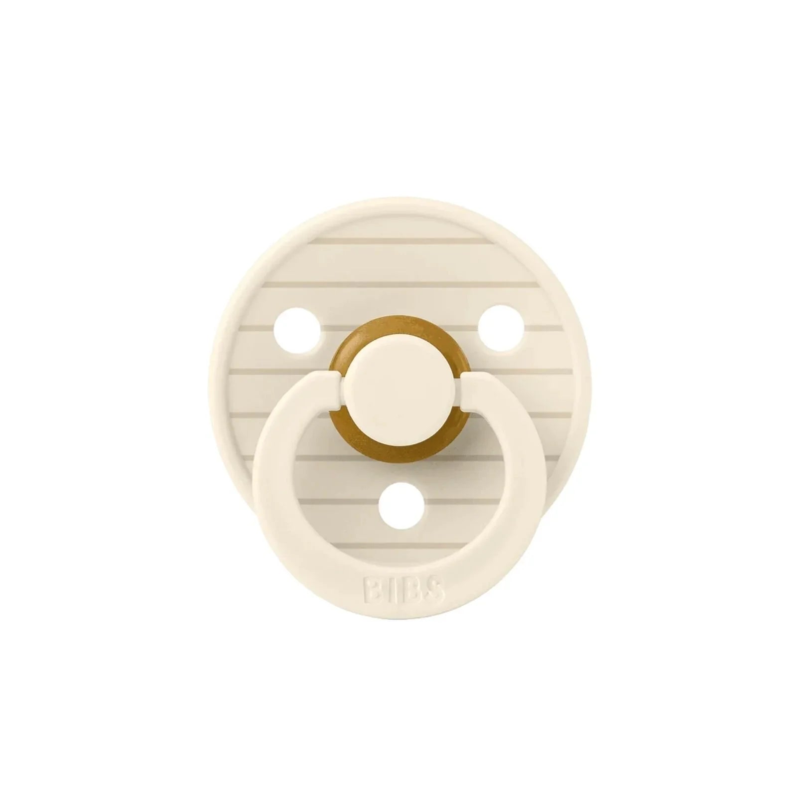 BIBS Pin Latex Soothers 0-6 months Pack of 2 - Ivory & Vanilla