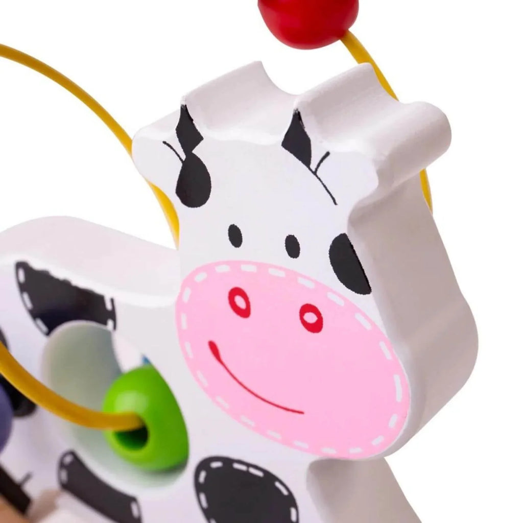 Bigjigs Toys Rocking Bead Frame Cow