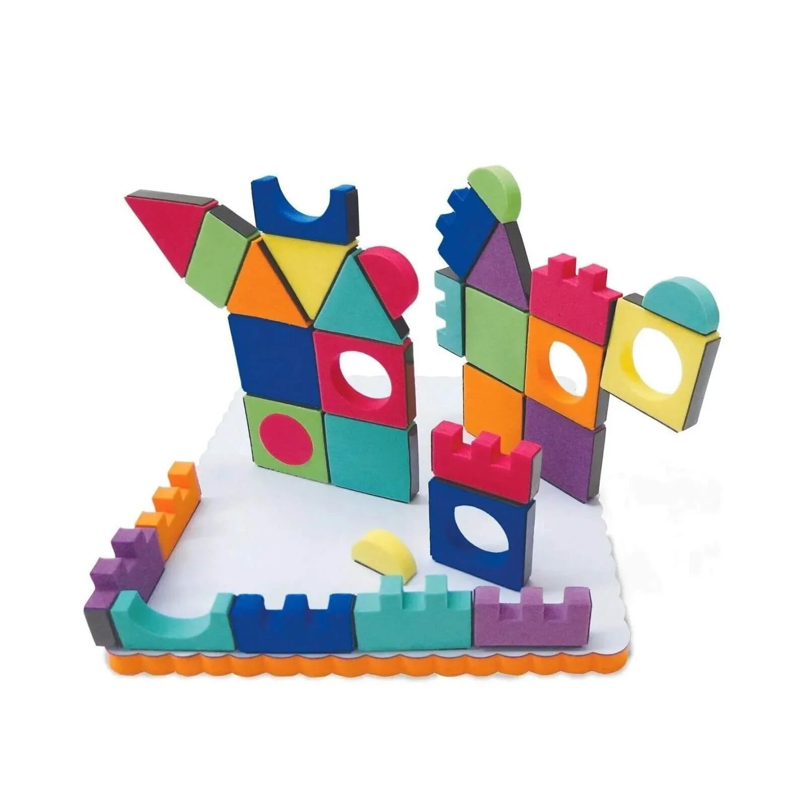 Edushape Magnetic Shapes with Board, 54 pcs
