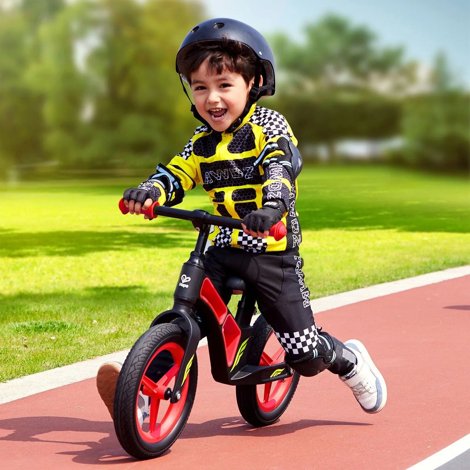Hape New Explorer Kids Balance Bike, Red