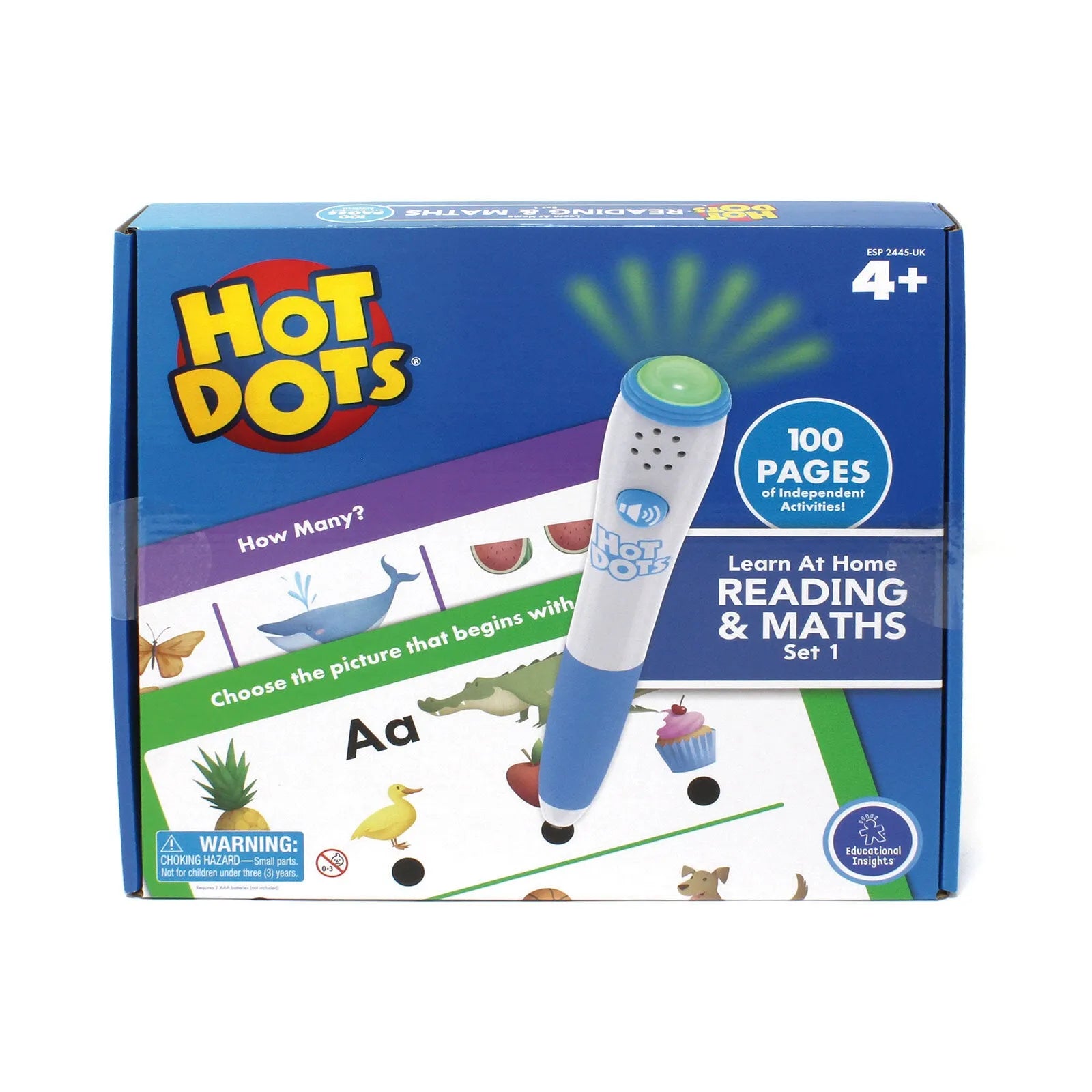 Hot Dots Learn at Home Reading & Maths Set 1 (4+ Years)