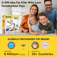 Tegan STEAM DIY Smartivity Craen Hydrolig Adeilada-Dy-Hun