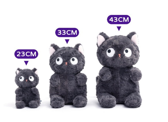 Adorable Plush Black Cat Toy