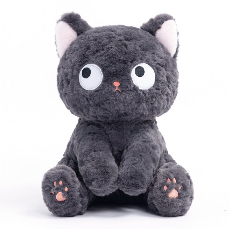 Adorable Plush Black Cat Toy